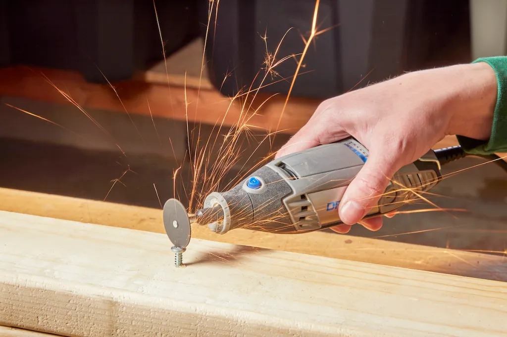 Cutting a slot into a screw shaft