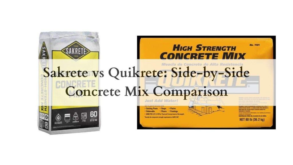 Sakrete vs Quikrete Side-by-Side Concrete Mix Comparison