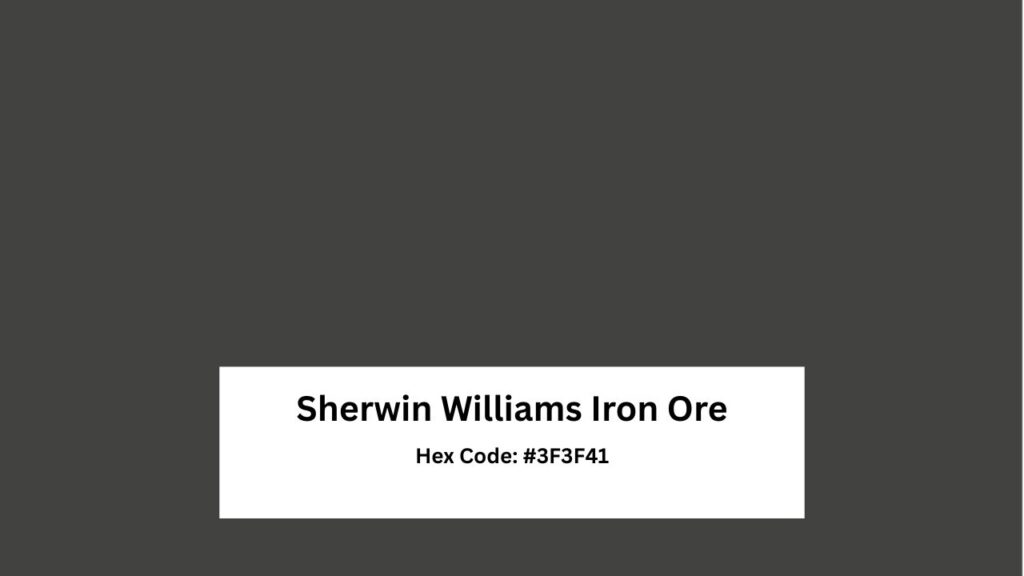 Iron Ore Sherwin-Williams paint color
